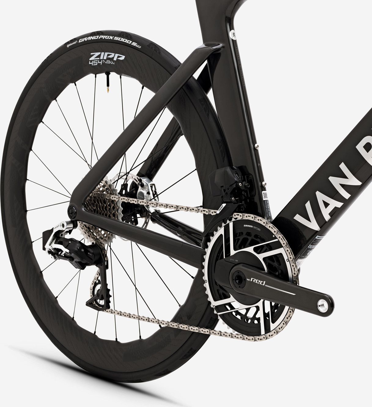 Vélo de Route Van Rysel RCR-F Pro Sram Red AXS 12V 700 mm Noir Carbon Raw Signature