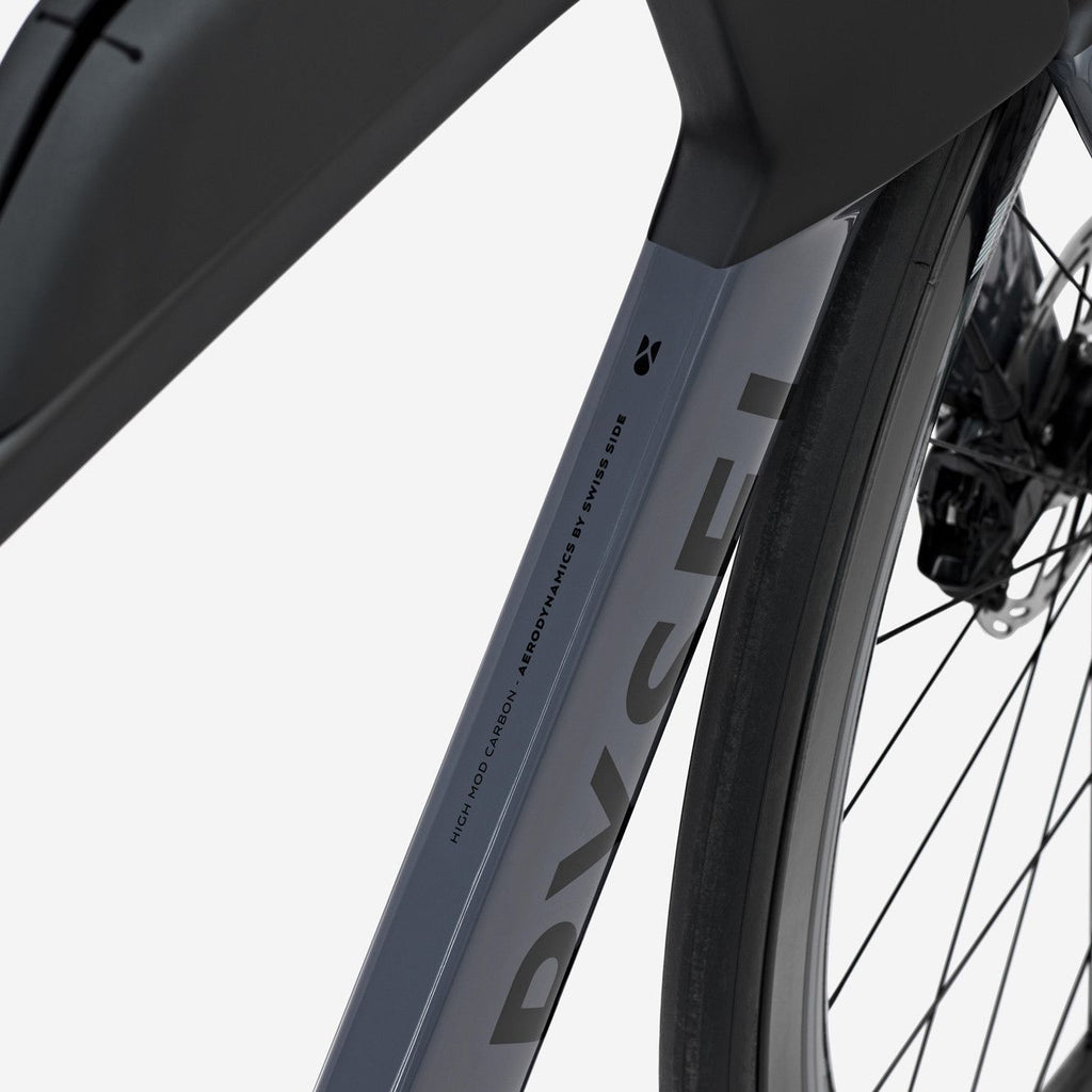 Vélo de Triathlon Van Rysel XCR Tri Sram Rival AXS 12V 700 mm Gris Noir