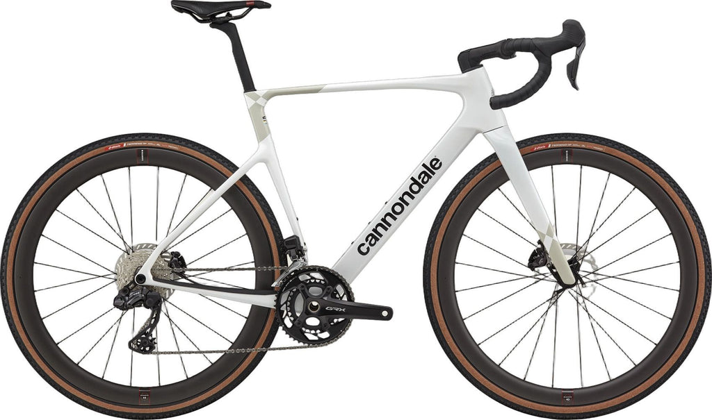 Vélo de Gravel Cannondale SuperX 2 Shimano GRX Di2 12V 700mm Cashmere/Blanc