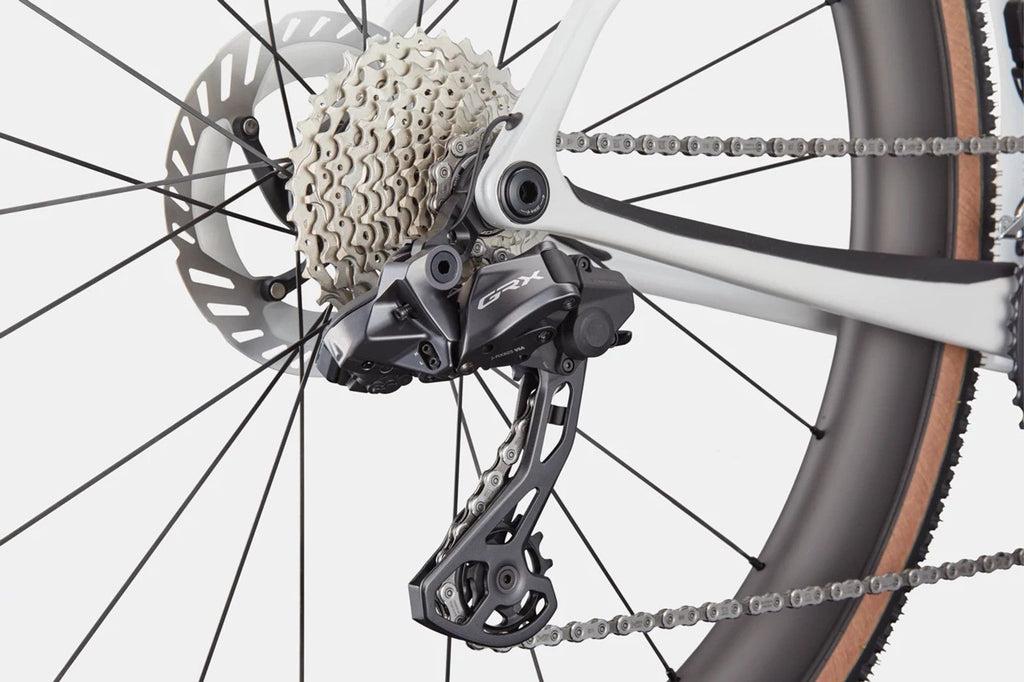 Vélo de Gravel Cannondale SuperX 2 Shimano GRX Di2 12V 700mm Cashmere/Blanc