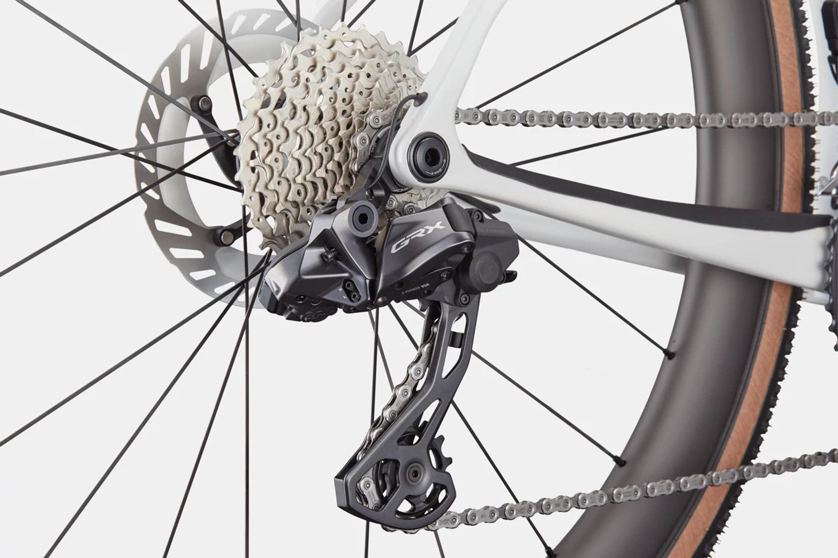 Vélo de Gravel Cannondale SuperX 2 Shimano GRX Di2 12V 700mm Cashmere/Blanc