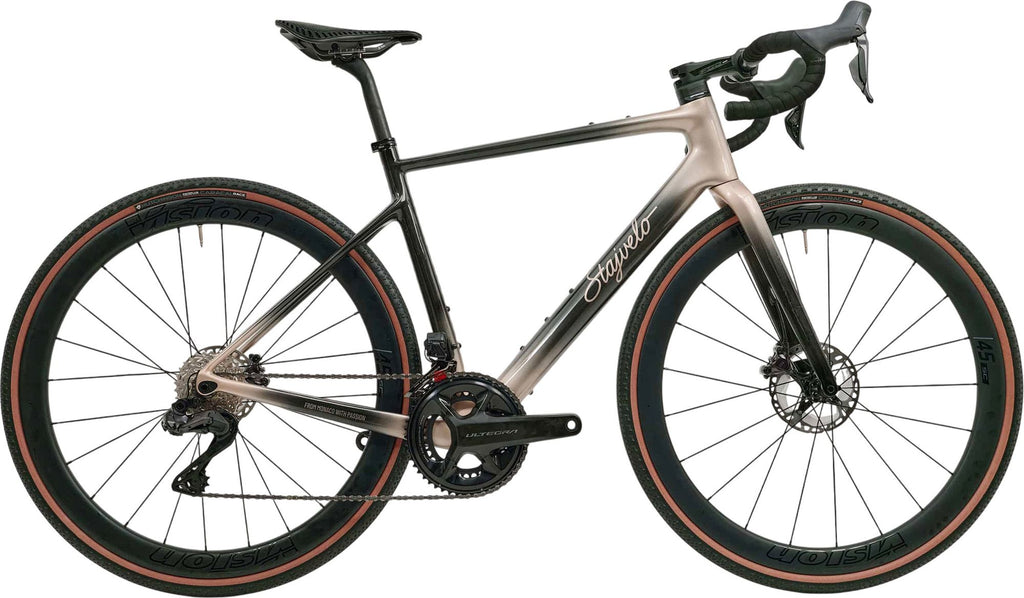 Vélo de Gravel Stajvelo Roccheta Allroad Shimano Ultegra Di2 12v Beige 2025