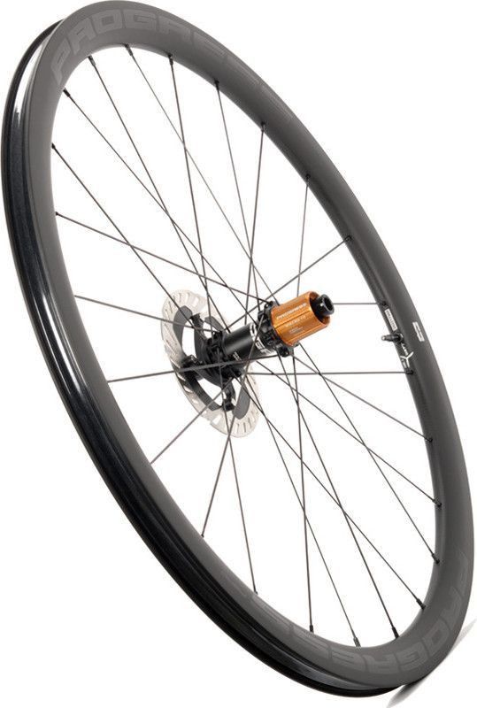 Paire de roues Progress AERO Disc Boyau Noir | 12x100/12x142 mm | Center Lock | Shimano