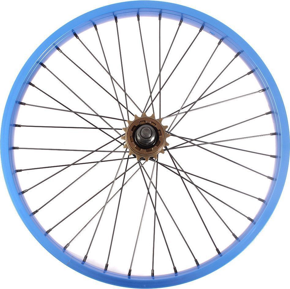 Roue arrière BMX PRISM 20 pouces bleu