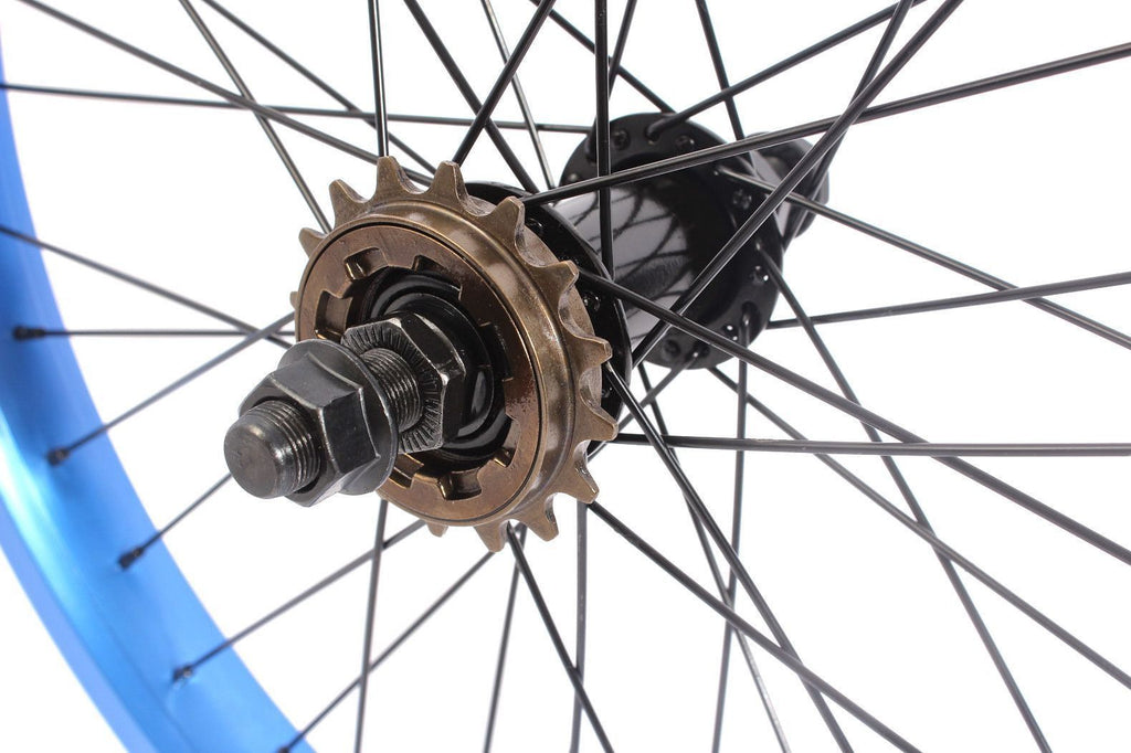 Roue arrière BMX PRISM 20 pouces bleu