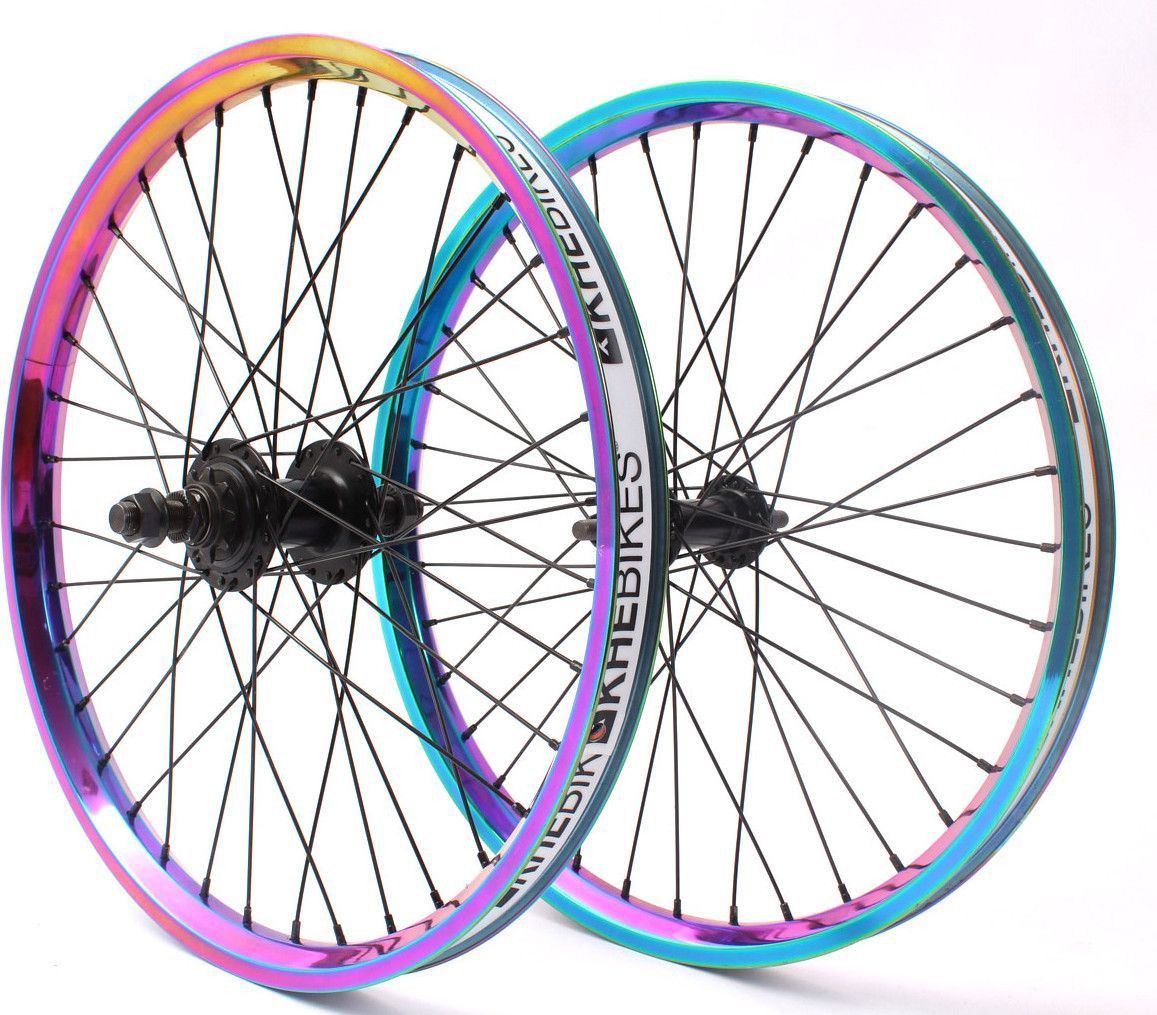 Jeu de Roues BMX 20 Pouces Oil Slick 14mm S/B KHEbikes