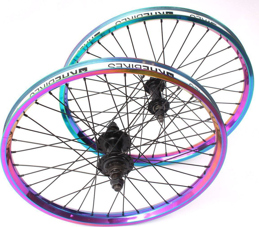 Jeu de Roues BMX 20 Pouces Oil Slick 14mm S/B KHEbikes