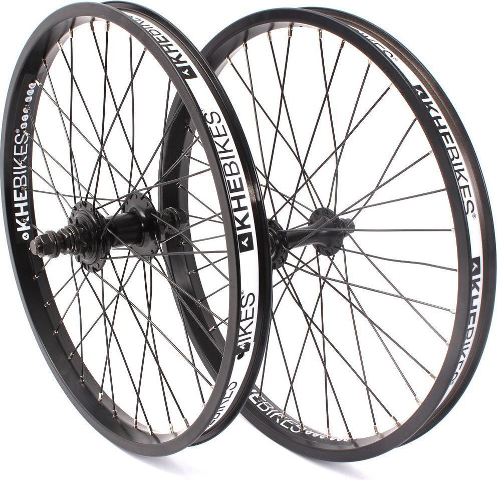 Jeu de Roues BMX MVP 20 Pouces Noir 10/14mm S/B KHEbikes