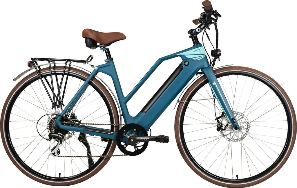 Vélo électrique Vadrouilleur 21.1 - Full carbone - Autonomie 100Km - Bleu