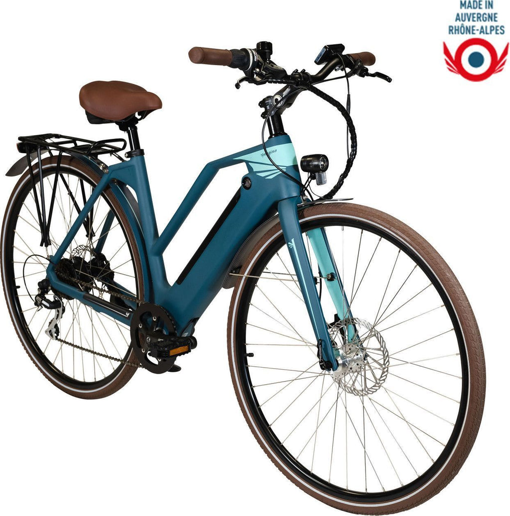 Vélo électrique Vadrouilleur 21.1 - Full carbone - Autonomie 100Km - Bleu