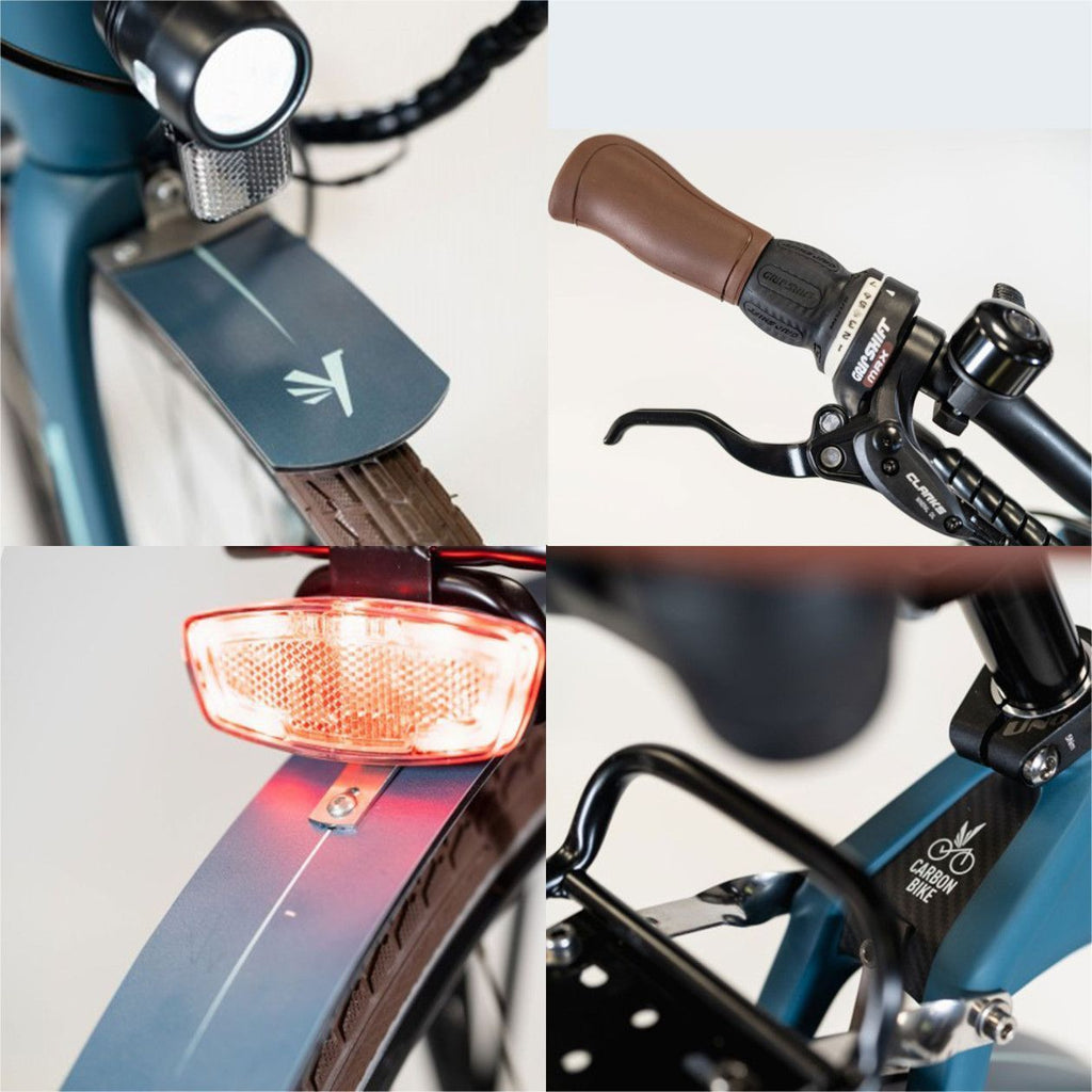 Vélo électrique Vadrouilleur 21.1 - Full carbone - Autonomie 100Km - Bleu