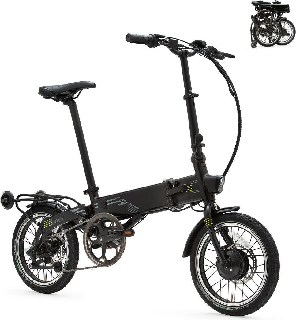 Vélo Electrique Pliant Flebi Supra 4.0 Black lime | Roues 16