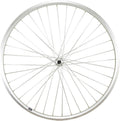 Roue vtc 28  av blocage jante argent mach1 er10. moyeu Shimano tx500 v-brake 36t
