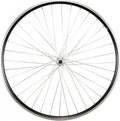 Roue vtc 28  av blocage jante noir mach1 er10. moyeu Shimano tx500 v-brake 36t