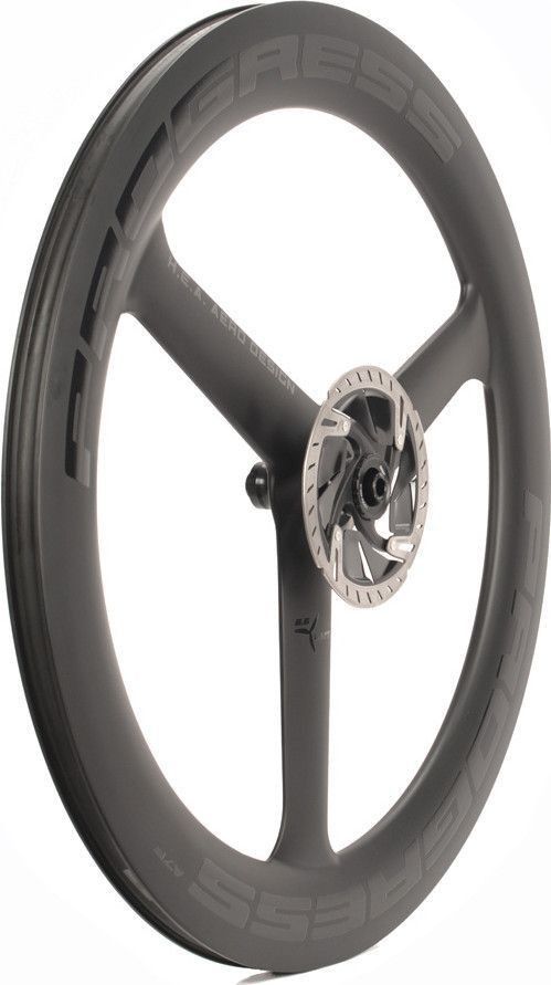 Roue Avant Progress A-7F Disc Noir 3-Bâtons | 12x100mm | Center Lock