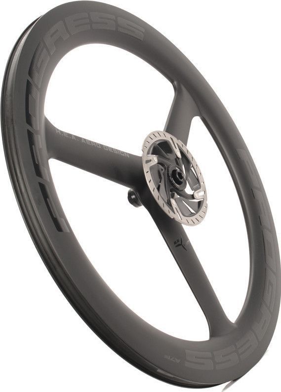 Roue Avant Progress A-7F Disc Noir 3-Bâtons | 12x100mm | Center Lock
