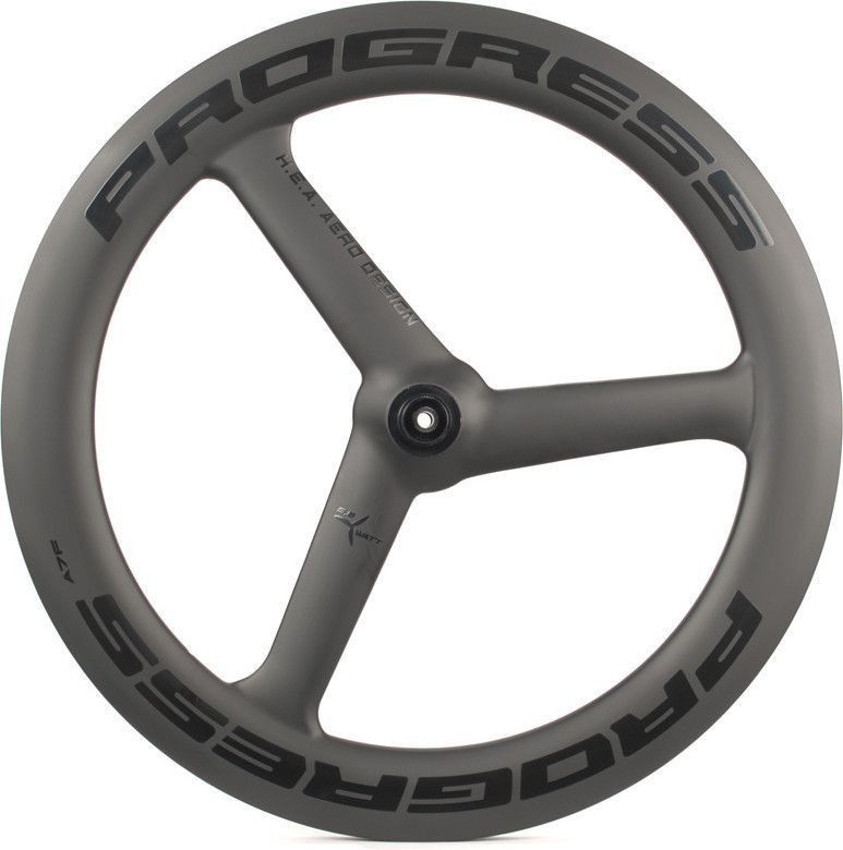 Roue Avant Progress A-7F Disc Noir 3-Bâtons | 12x100mm | Center Lock