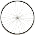 Roue vtc 28  av ecrou axe plein jante noir mach1 er10.moy miche magnum v-brake 36t
