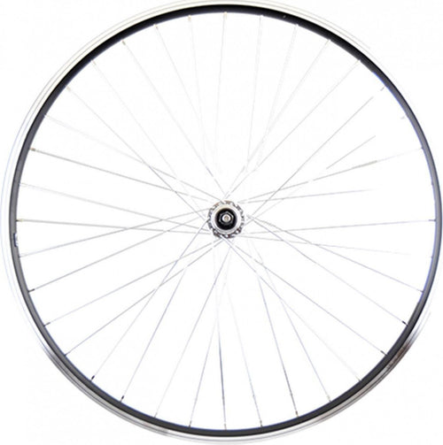 Roue vtc 28  ar blocage jante noir mach1 er10. moyeu miche a visser 5/6/7v v-brake 36t