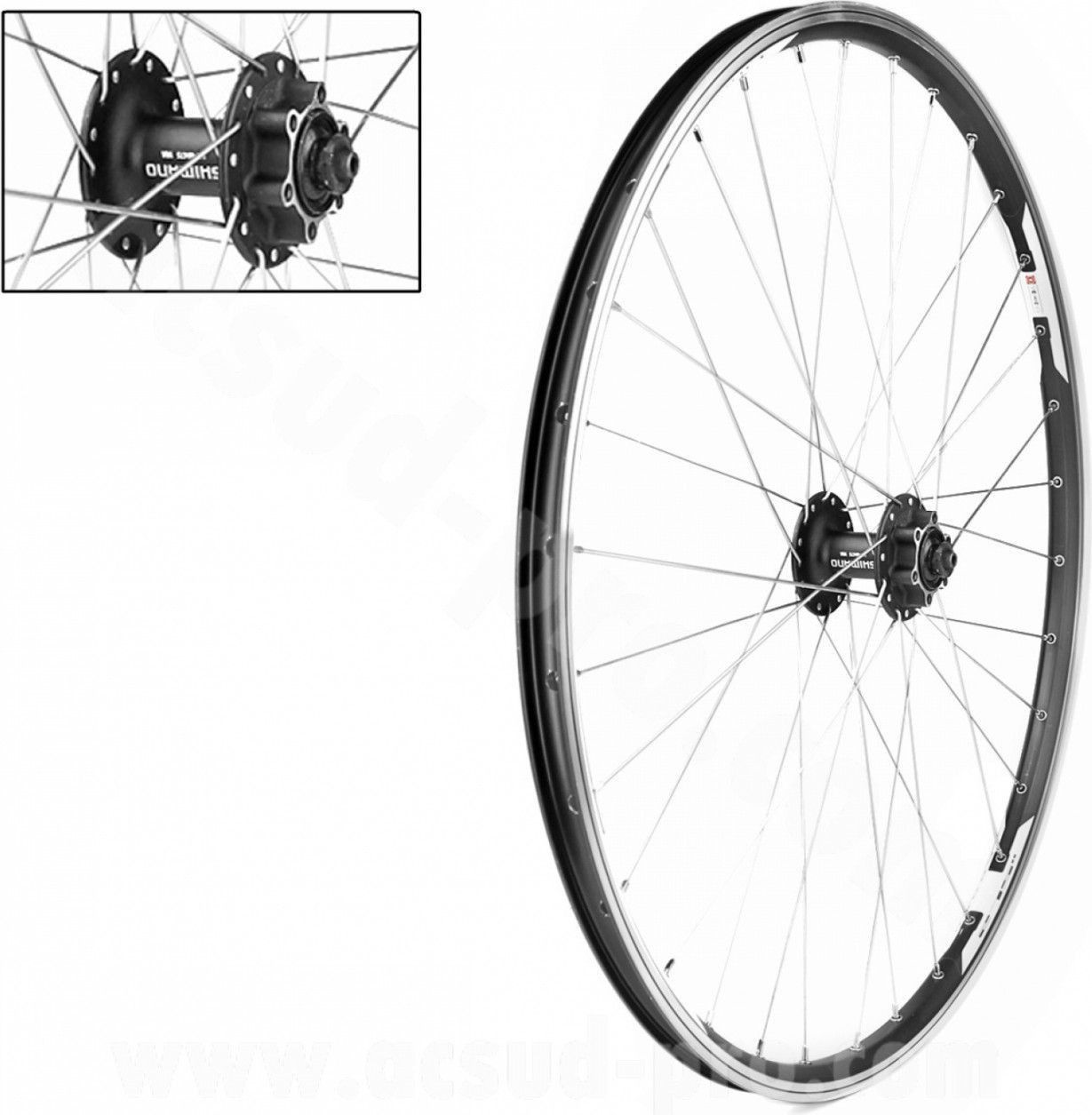Roue avant Velox 27.5 combo v-brake / disc alu