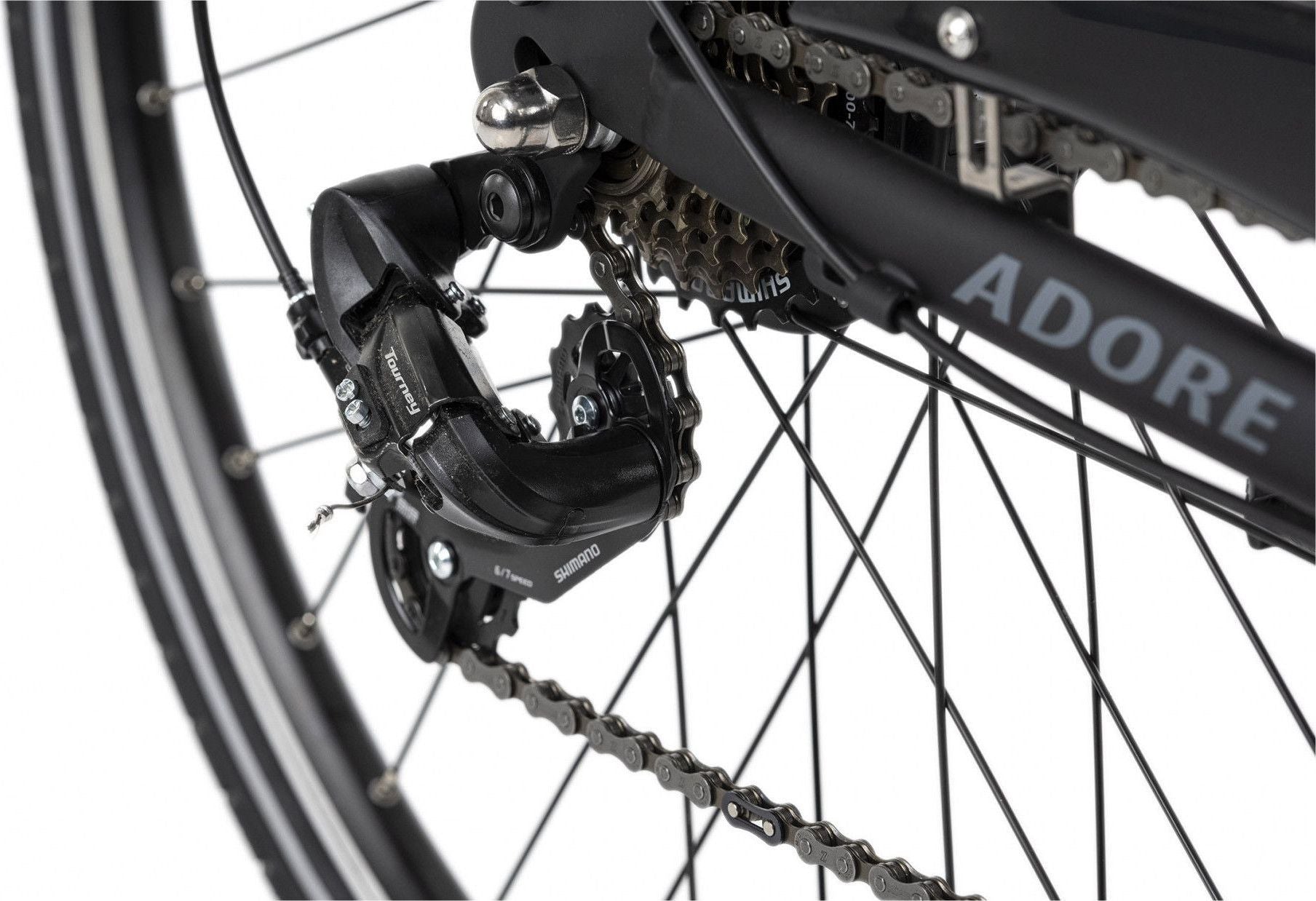 Vélo électrique homme aluminium Adore Versailles 28  E-Bike noir 250 Watt Li-Ion 36 V/10,4 Ah 7 vitesses