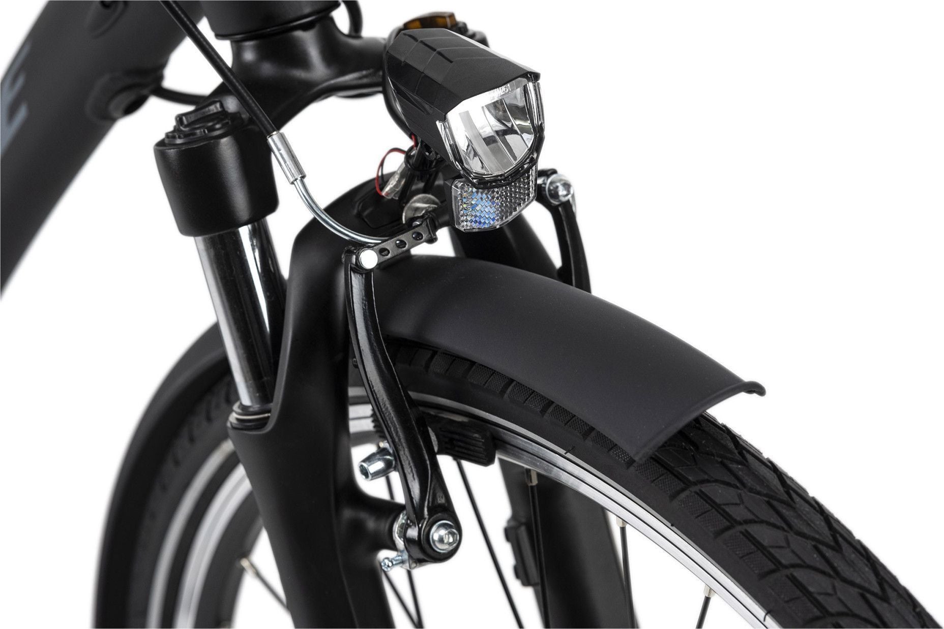 Vélo électrique homme aluminium Adore Versailles 28  E-Bike noir 250 Watt Li-Ion 36 V/10,4 Ah 7 vitesses