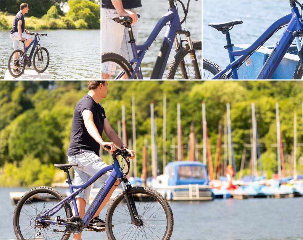 VTT semi rigide électrique 29'' Adore Enforce Bleu 24 vitesses