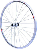 ROUE 700 COURSE ARRIERE JANTE ALU DOUBLE PAROI ARGENT FREIN PATIN MOYEU ALU BLOCAGE RAPIDE CASSETTE 8/9/10V .