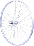 ROUE 650B 275  ARRIERE JANTE ALU SIMPLE PAROI ARGENT FREIN PATIN MOYEU ALU ECROUS ROUE LIBRE 3/5/6/7V.