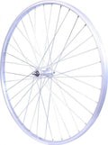 ROUE 650B 275  AVANT JANTE ALU SIMPLE PAROI ARGENT FREIN PATIN MOYEU ALU ECROUS .