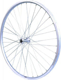 ROUE 28  VTC AVANT JANTE ALU DOUBLE PAROI ARGENT FREIN PATIN MOYEU ALU BLOCAGE RAPIDE .