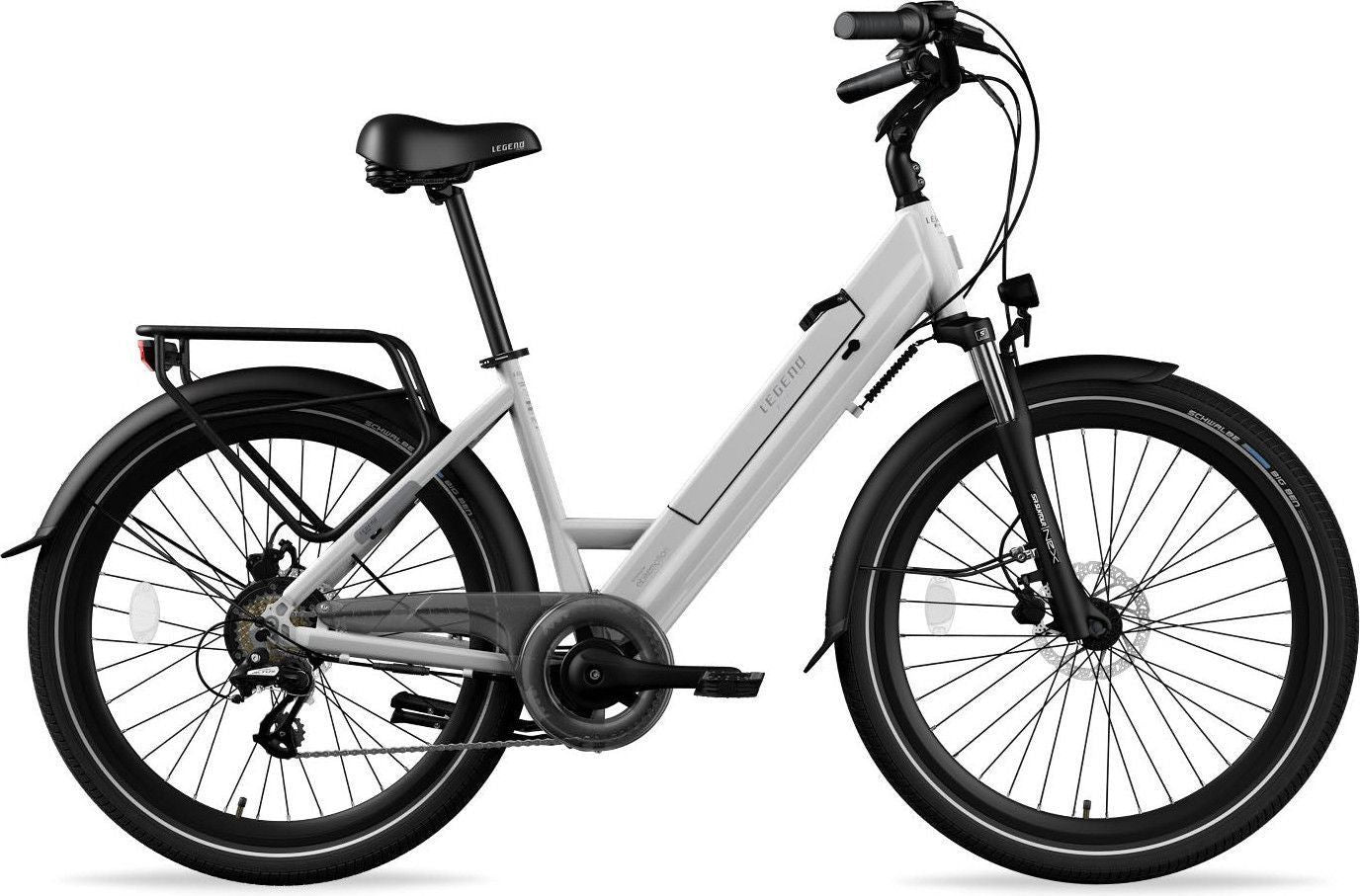 Vélo de Ville Electrique Legend Milano 26  14Ah (504Wh) 7v Noir Onyx