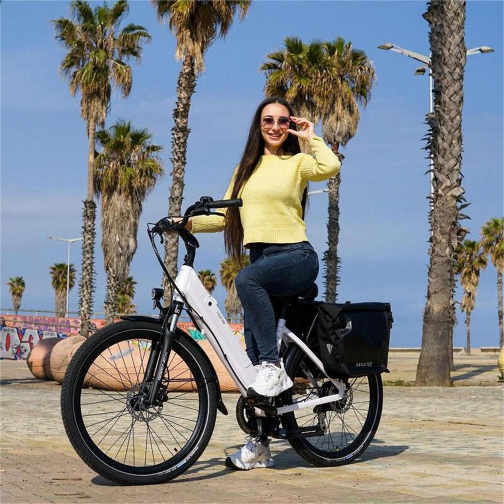 Vélo de Ville Electrique Legend Milano 26  14Ah (504Wh) 7v Blanc Artic