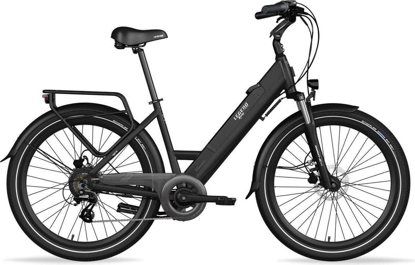 Vélo de Ville Electrique Legend Milano 26  14Ah (504Wh) 7v Noir Onyx