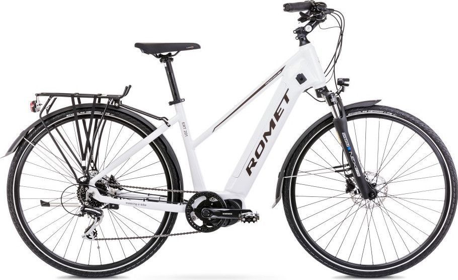 Vélo Trekking Électrique 28  Femme - ROMET - Ert 201 - BLANC