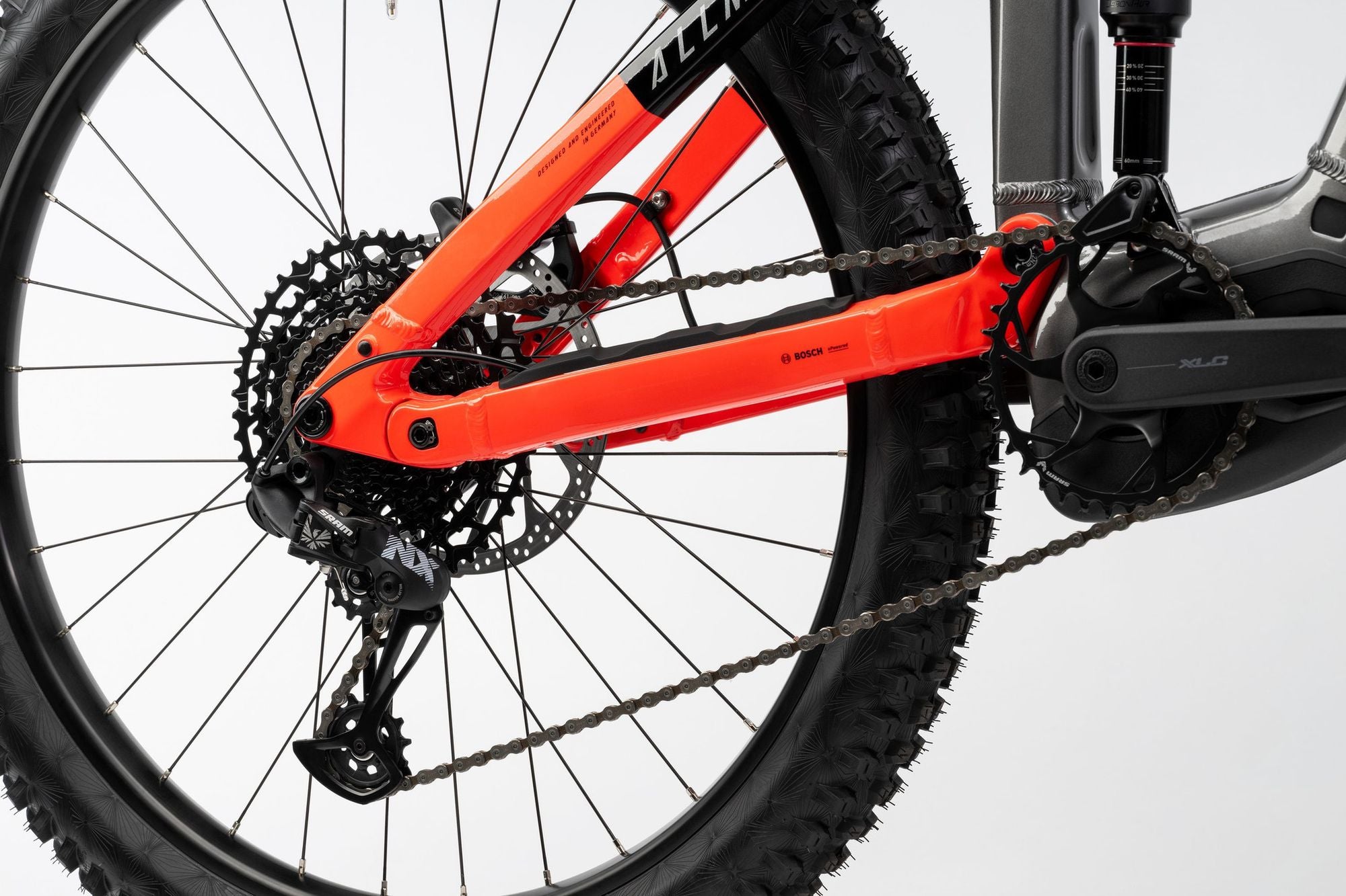 VTT Électrique Tout-Suspendu Haibike AllMtn 4 Sram NX 12V 800 Wh MX (29/27.5'') Noir/Rouge 2025