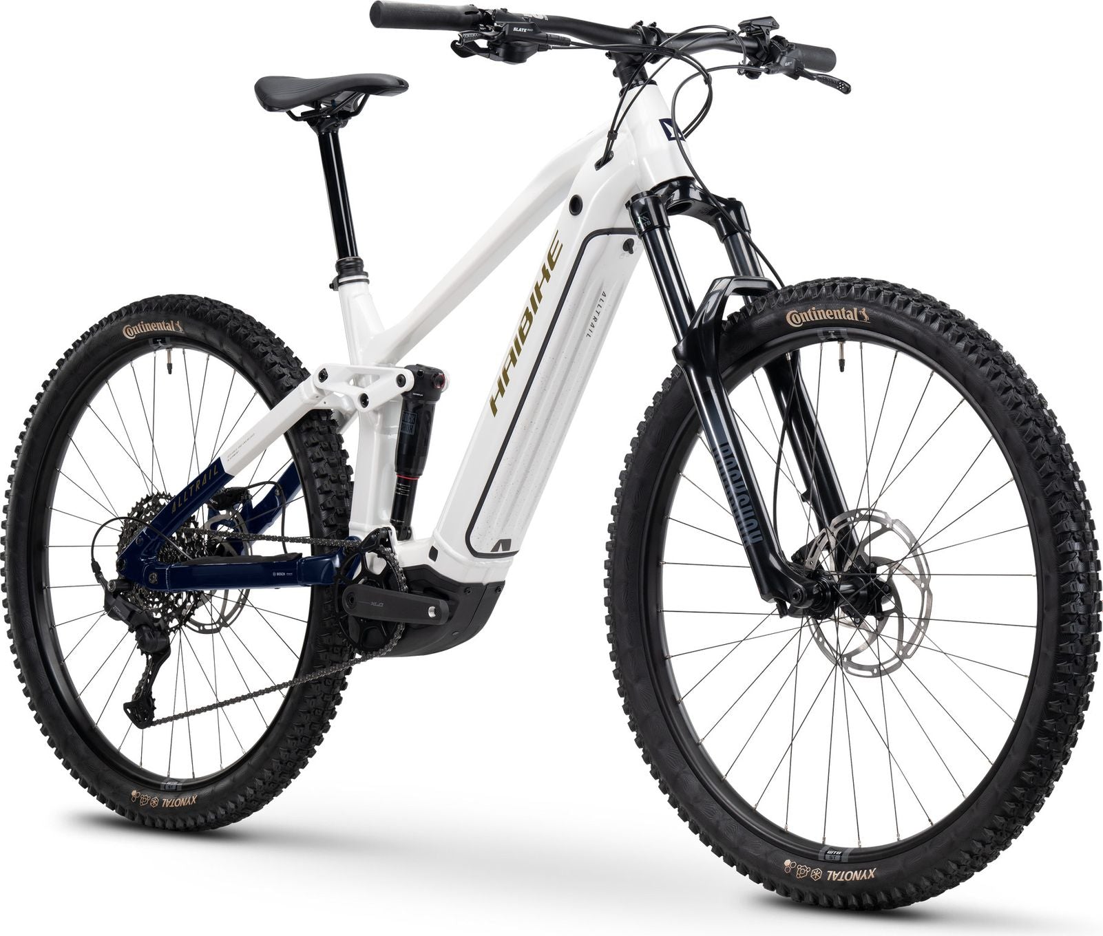 VTT Électrique Tout-Suspendu Haibike AllTrail 8 11V 600 Wh Bosch 85 Nm 29'' Blanc/Bleu 2025