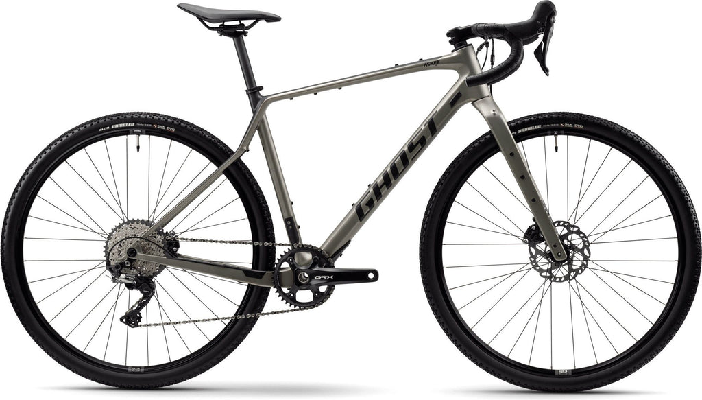 Vélo de Gravel Ghost Asket CF Pro Shimano GRX 12V 700 mm Gris Vert Pearl Light 2025
