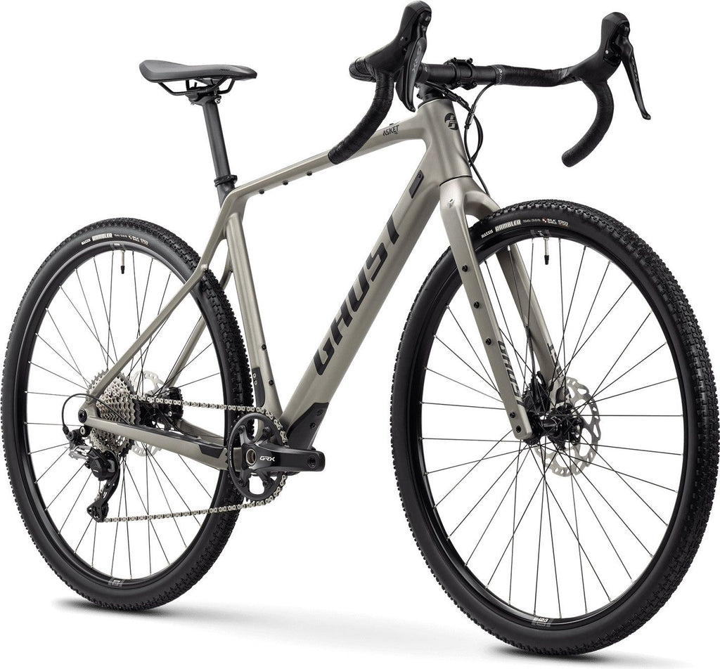 Vélo de Gravel Ghost Asket CF Pro Shimano GRX 12V 700 mm Gris Vert Pearl Light 2025