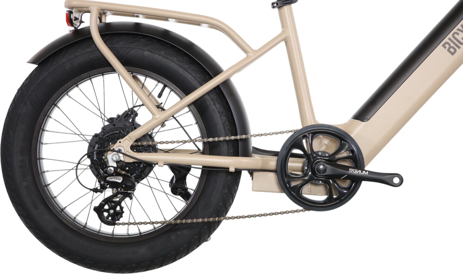 Vélo Cargo Shortail Électrique Bicyklet Shimano Altus 7V 670 Wh 20'' Beige Ivoire