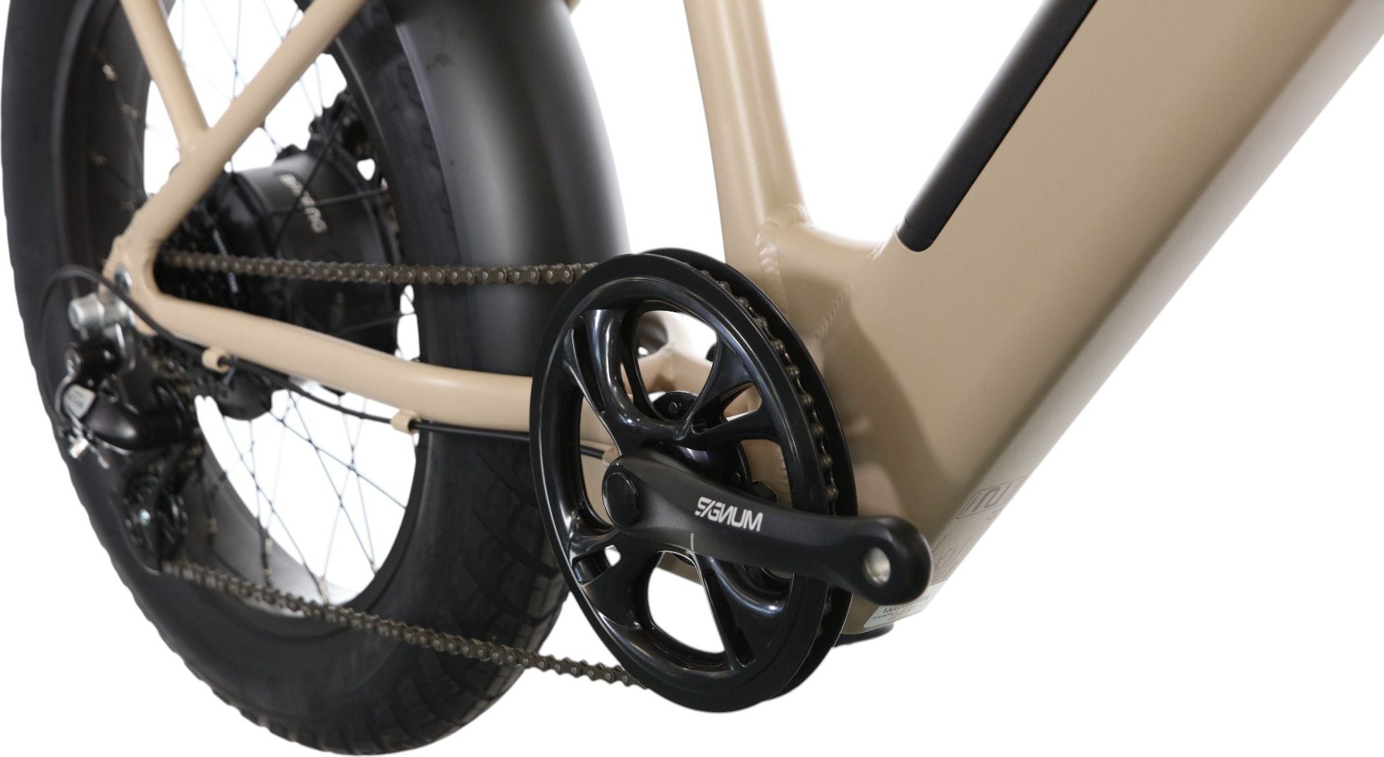 Vélo Cargo Shortail Électrique Bicyklet Shimano Altus 7V 670 Wh 20'' Beige Ivoire