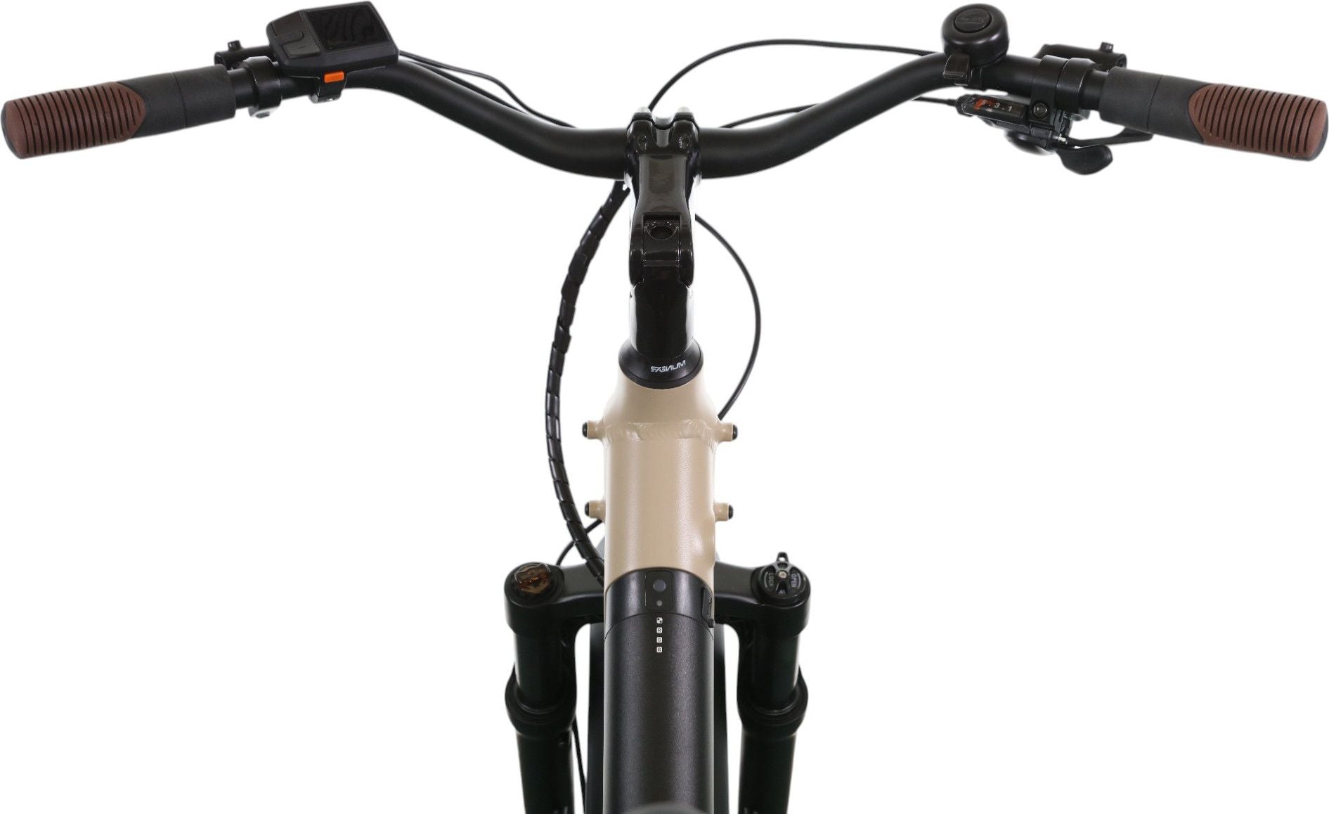 Vélo Cargo Shortail Électrique Bicyklet Shimano Altus 7V 670 Wh 20'' Beige Ivoire