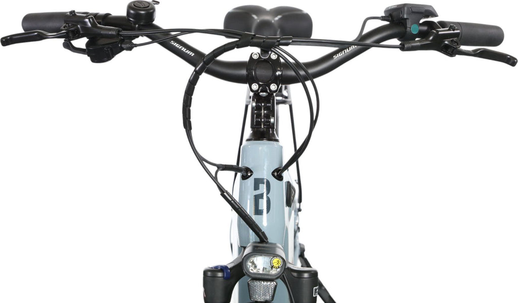 VTC Électrique Bicyklet Lucien Shimano Alivio 9V 400 Wh 29'' Bleu Givré