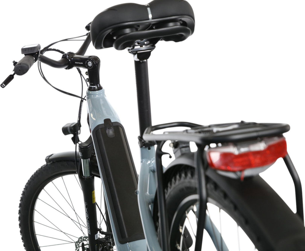 VTC Électrique Bicyklet Lucien Shimano Alivio 9V 400 Wh 29'' Bleu Givré
