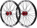 Paire de Roues Alu Pride Control Pro Disque 36h Rouge