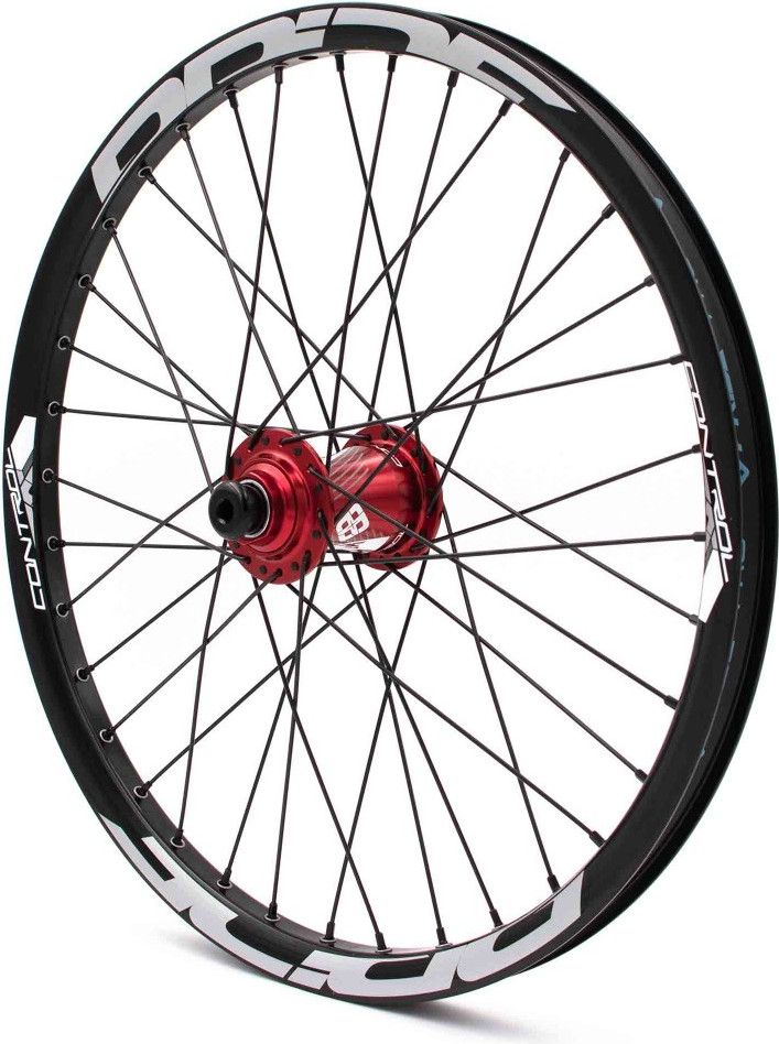 Paire de Roues Alu Pride Control Pro Disque 36h Rouge