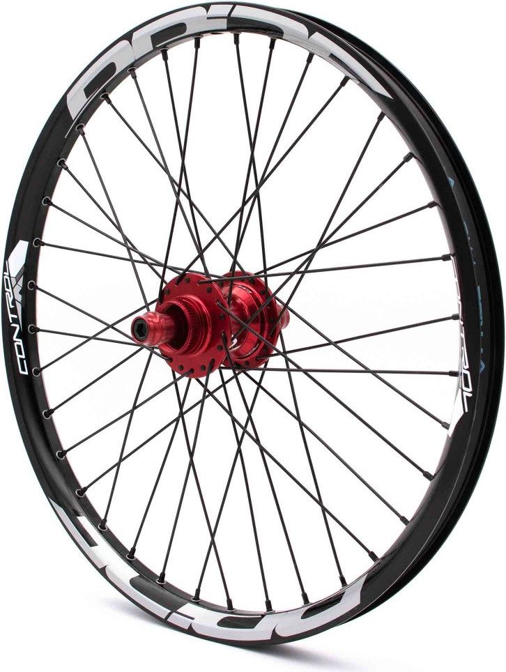 Paire de Roues Alu Pride Control Pro Disque 36h Rouge
