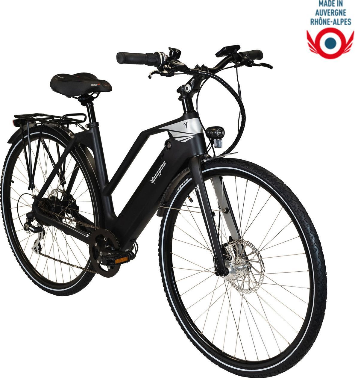 Vélo électrique Vadrouilleur 21.1 - Full carbone - Autonomie 100Km - Noir
