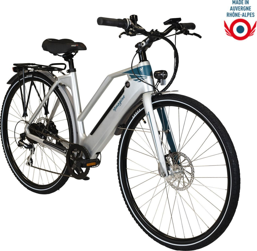 Vélo électrique Vadrouilleur 21.1 - Full carbone - Autonomie 100Km - Gris