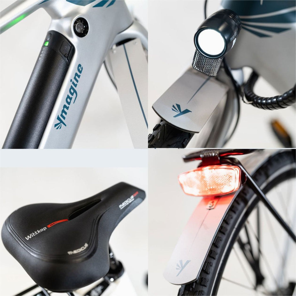 Vélo électrique Vadrouilleur 21.1 - Full carbone - Autonomie 100Km - Gris